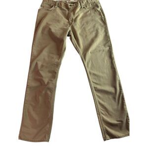Vans Men's Size 38 V56 Standard Straight Leg Khaki Flat Front Pants Trousers